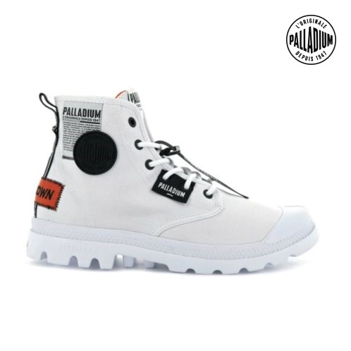 Dámské Boty Palladium Pampa Lite Overlab Bílé | CZ HFC-90Y